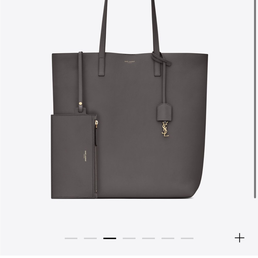SHOPPING SAINT LAURENT N/S IN SUPPLE LEATHER